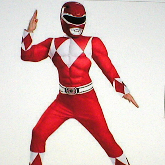 Disguise Other - Power Rangers red costume, sz, S/P (4-6)
